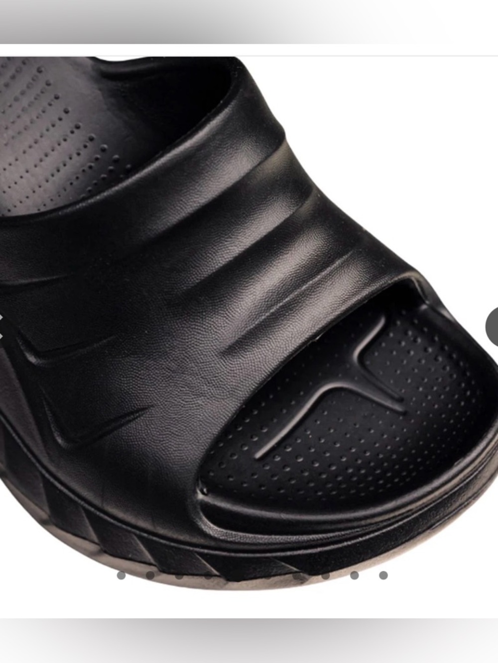 Tallure Bloomie Women's Black Wedge Slide Sandals.Easy Slip-On Comfort - Size 7 - Picture 3 of 10